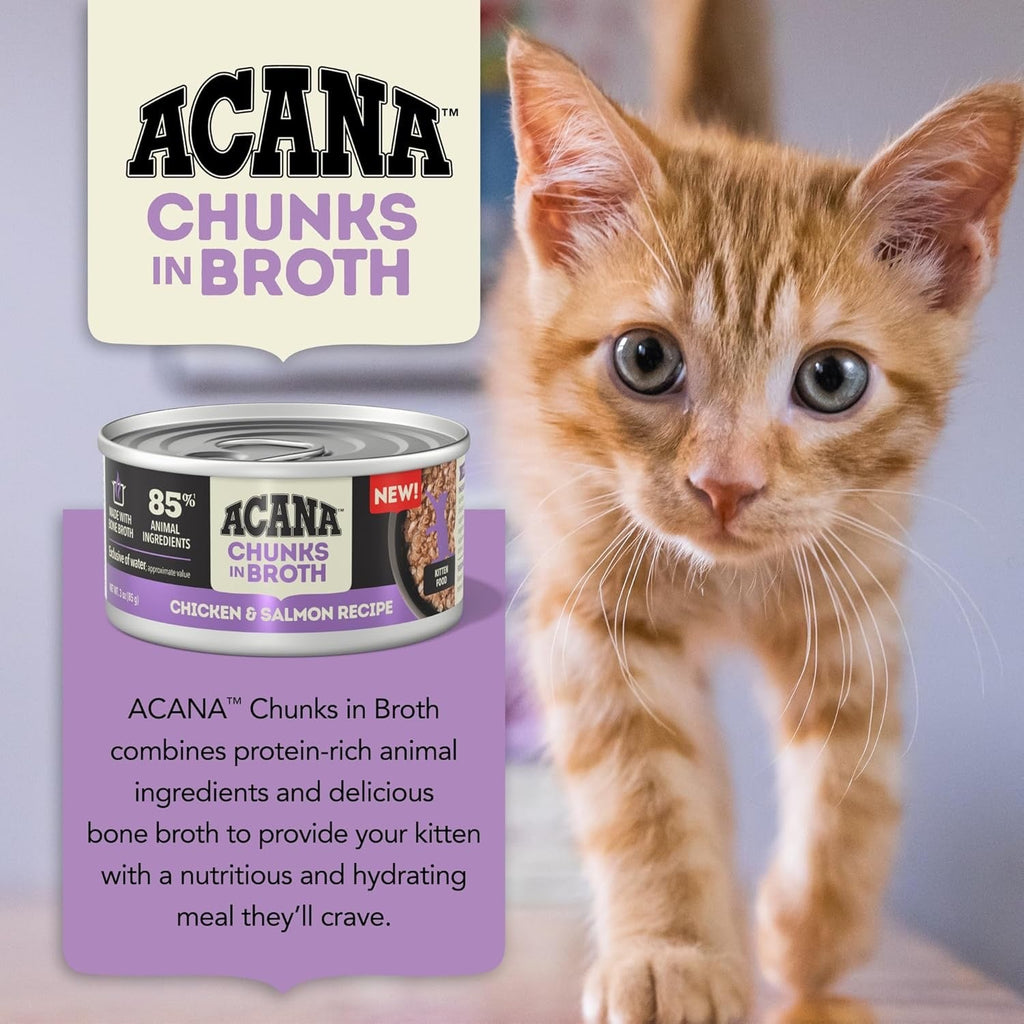 ACANA Kitten Chicken & Salmon Chunks in Broth Wet Food