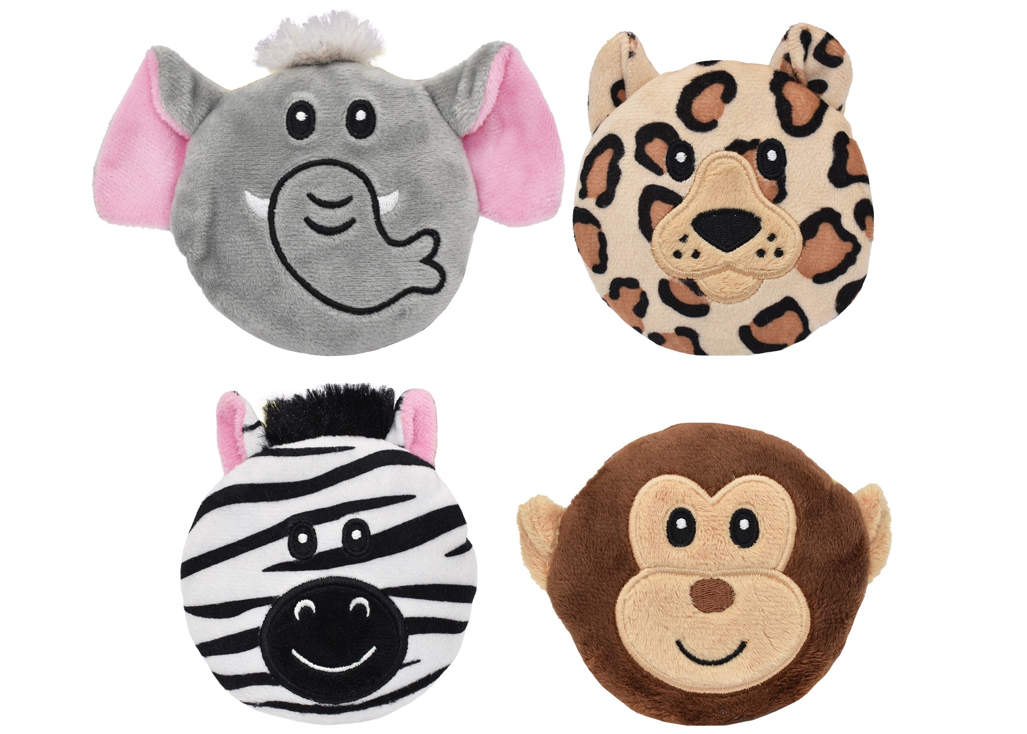 Minipet Mini Safari Subwoofers Plush Dog Toy with Squeaker