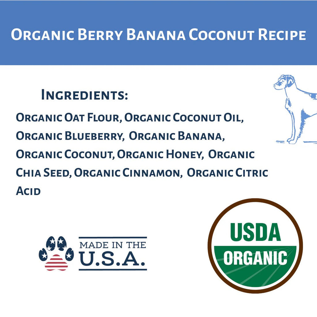 Organic Berry Banana Coconut Dog Treats