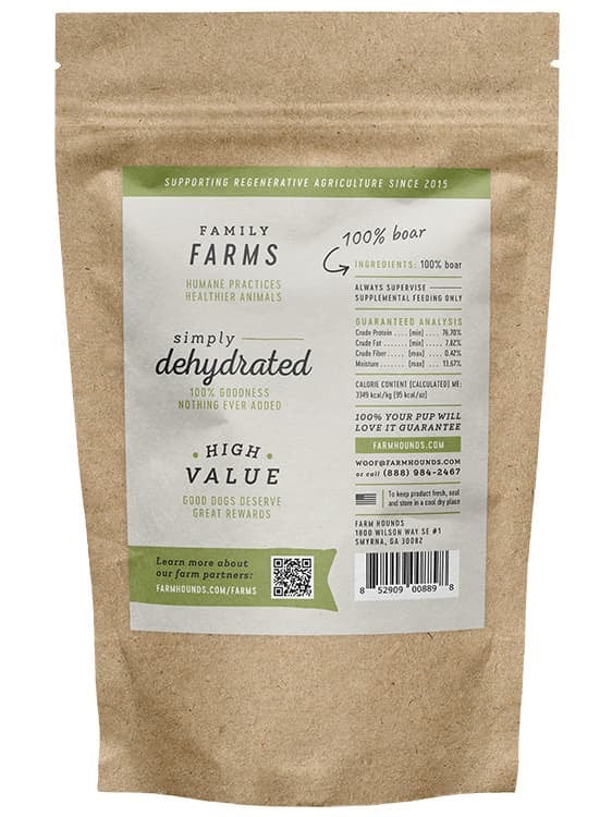 Pasture-Raised Boar Jerky Strips for Dogs