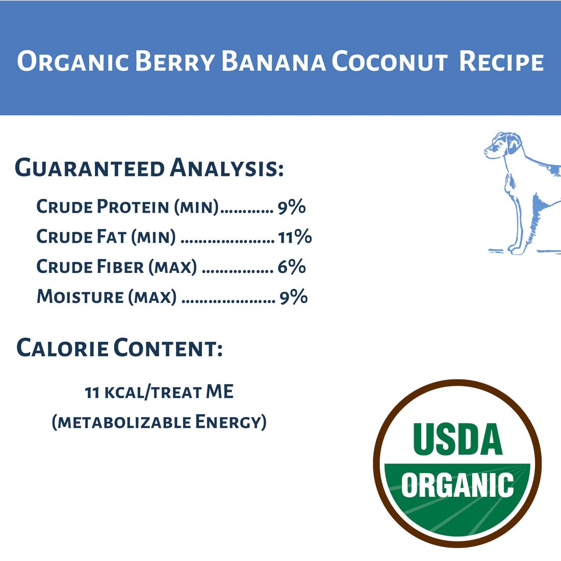 Organic Berry Banana Coconut Dog Treats