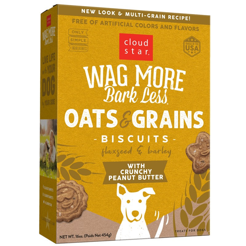Oven Baked Peanut Butter Dog Treats with Whole Grains