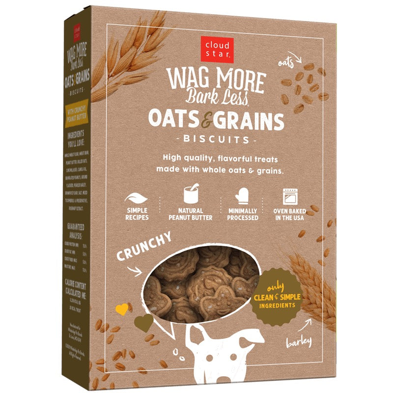 Oven Baked Peanut Butter Dog Treats with Whole Grains