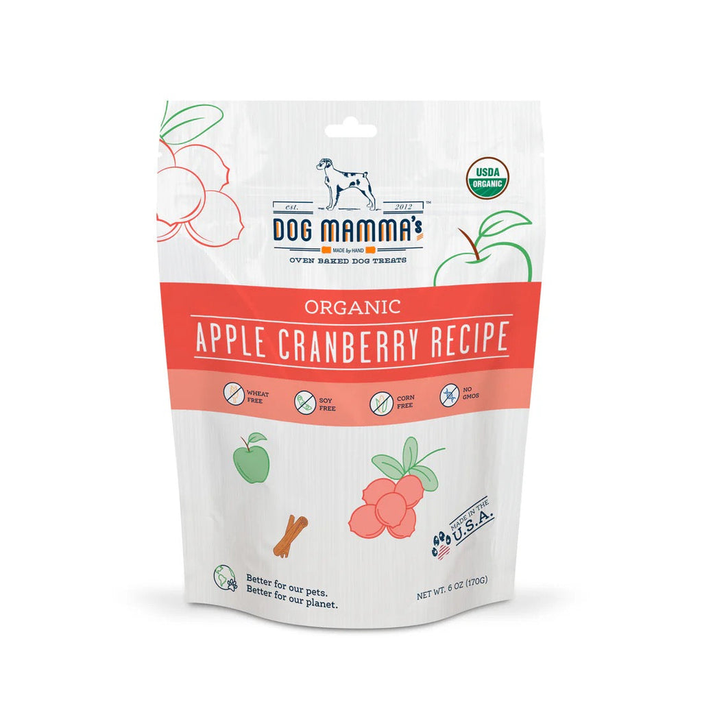 Organic Apple Cranberry Dog Treats with Oat Flour