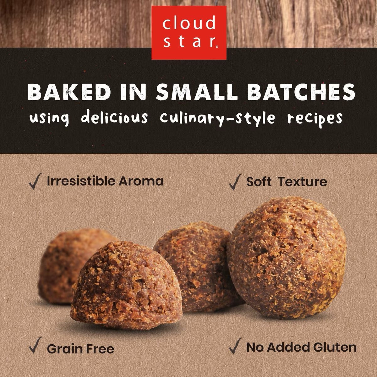 Natural Beef Soft Dog Treats, Grain Free Meatballs
