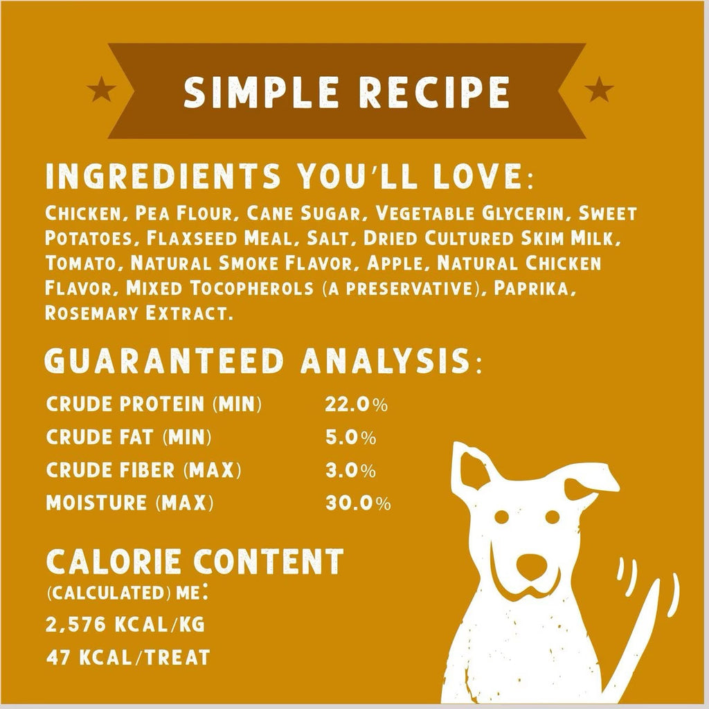 BBQ Chicken Sliders Soft Dog Treats, Grain-Free