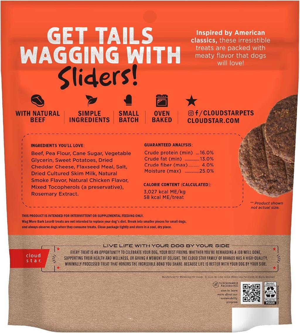 Beef Cheeseburger Sliders Soft Dog Treats, Grain Free