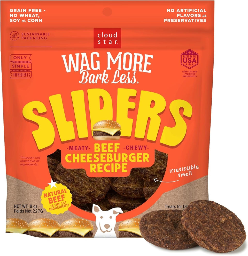 Beef Cheeseburger Sliders Soft Dog Treats, Grain Free