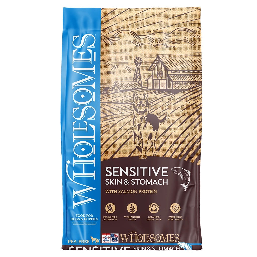 Wholesomes Sensitive Skin & Stomach Dog Food with Salmon Protein
