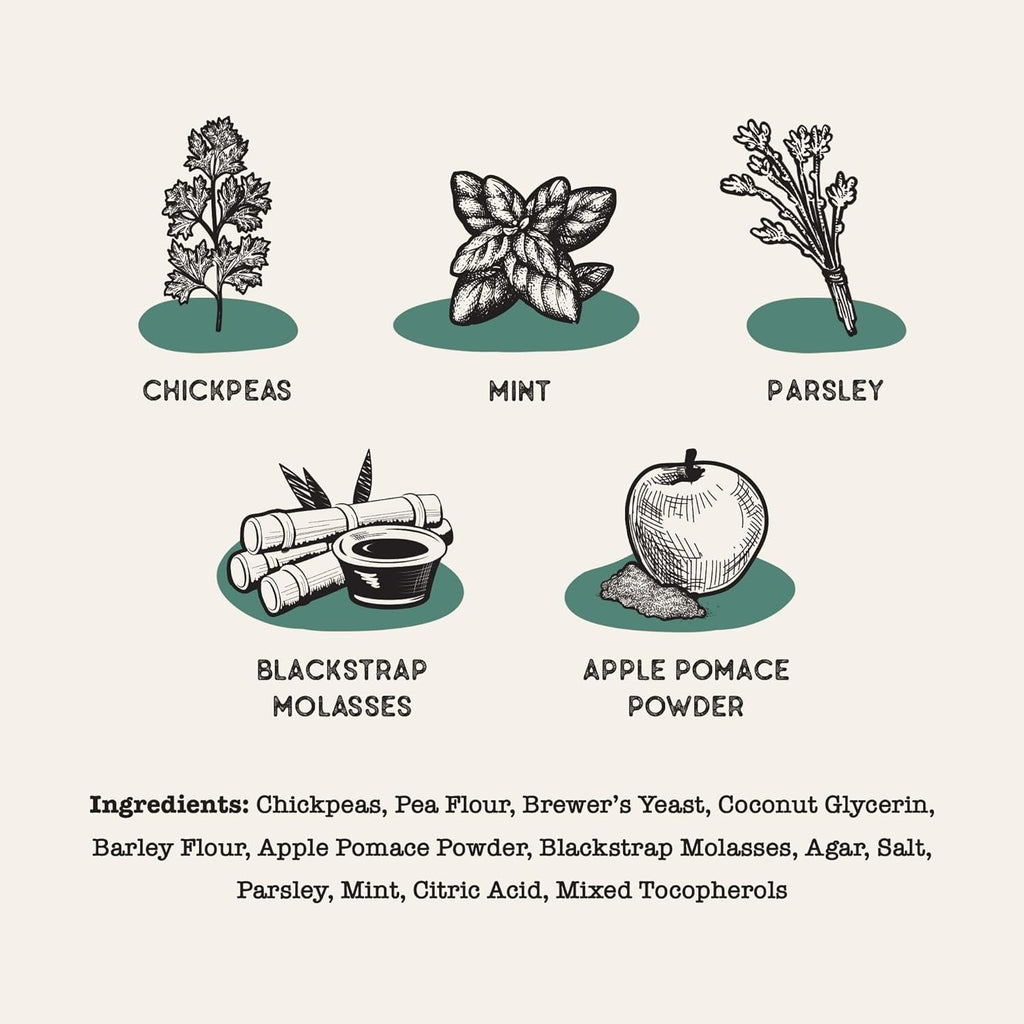 Dog Dental Sticks with Mint & Parsley, Plant-Based Ingredients