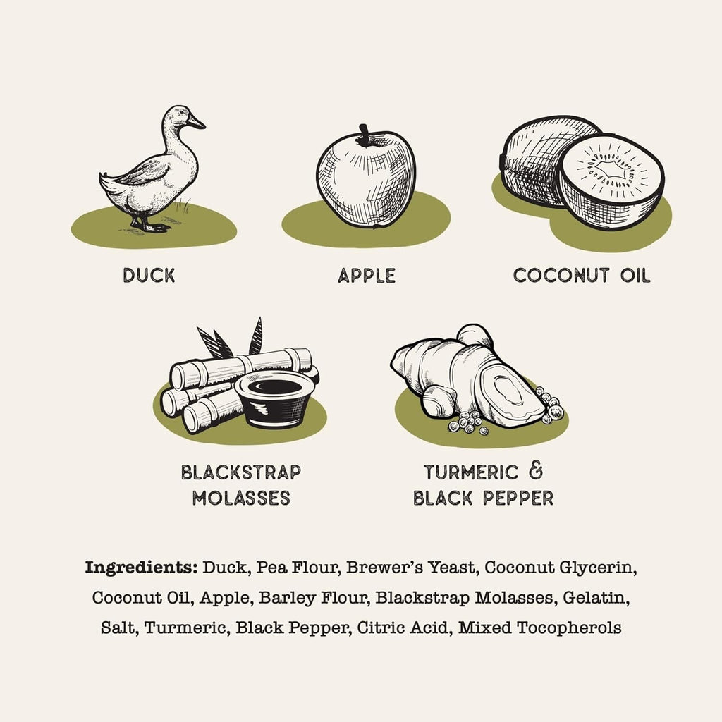 Duck & Superfood Dog Treat Sticks with Fruits and Vegetables