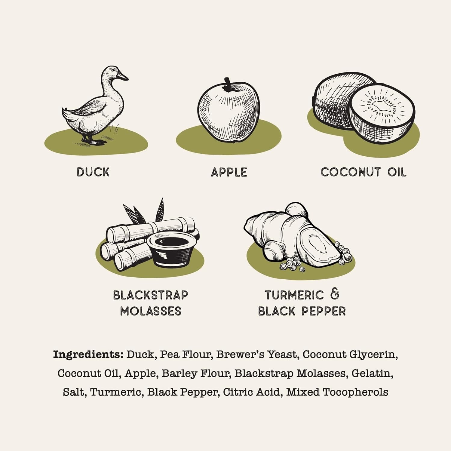 Duck & Superfood Dog Treat Sticks with Fruits and Vegetables