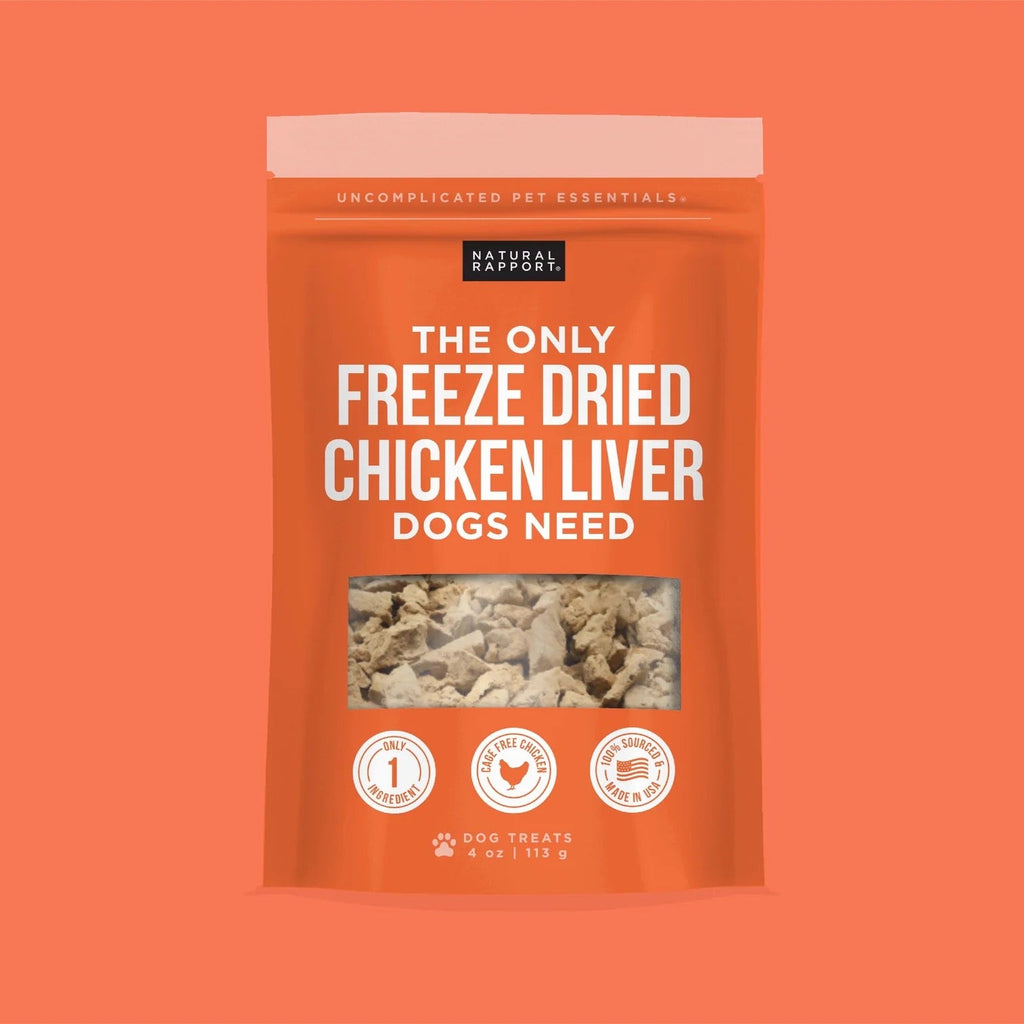 Freeze-Dried Chicken Liver Dog Treats – Single Ingredient