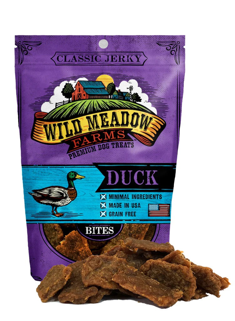 Classic Jerky Duck Bites Dog Treats, Soft & Chewy