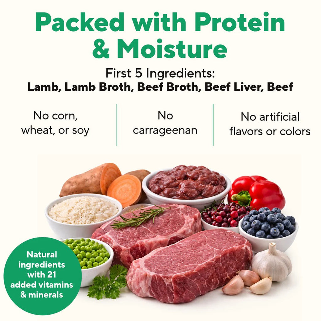 Grain-Free Lamb & Beef Dog Food with Vegetables in Gravy