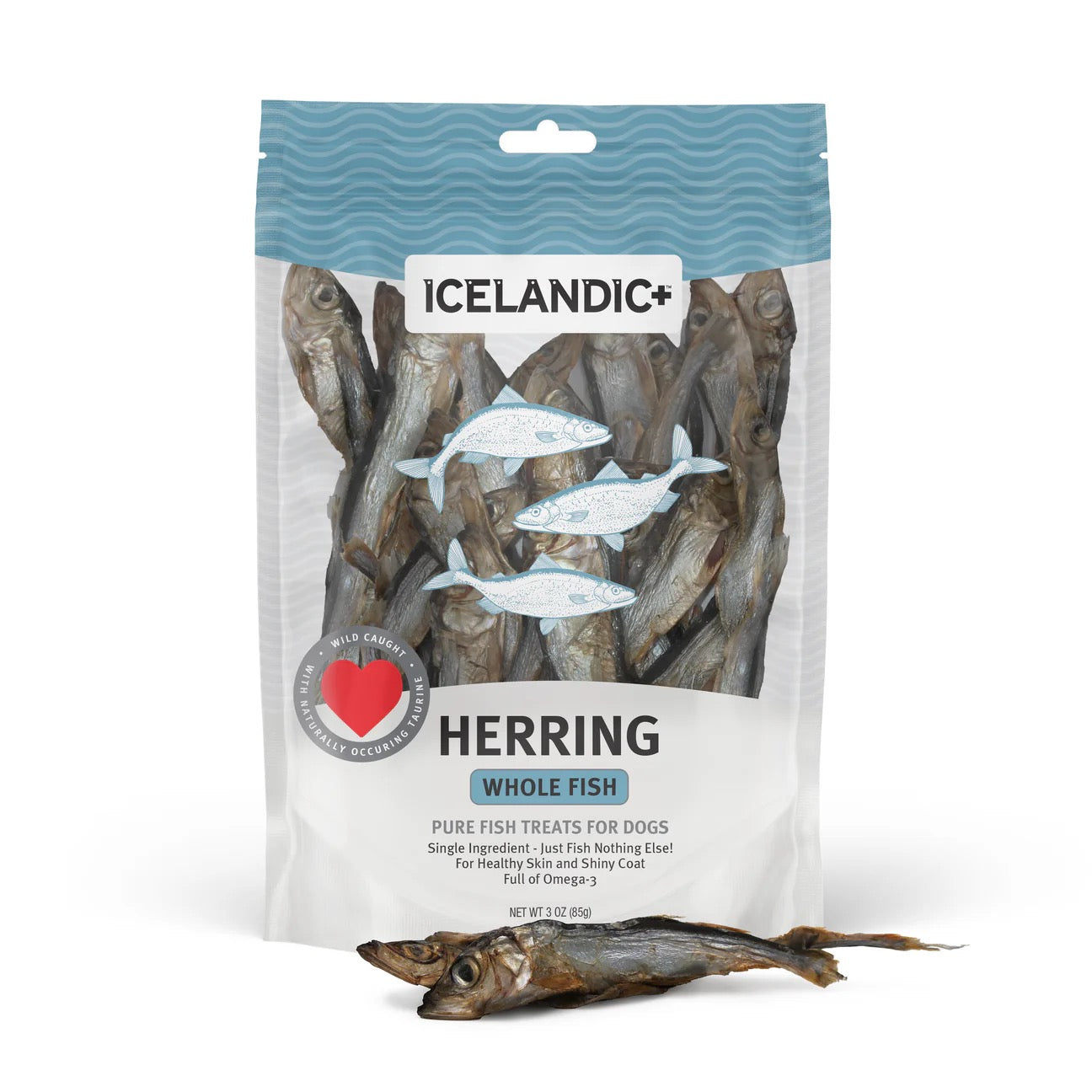 Herring Whole Fish Dog Treats – Single Ingredient, Air-Dried