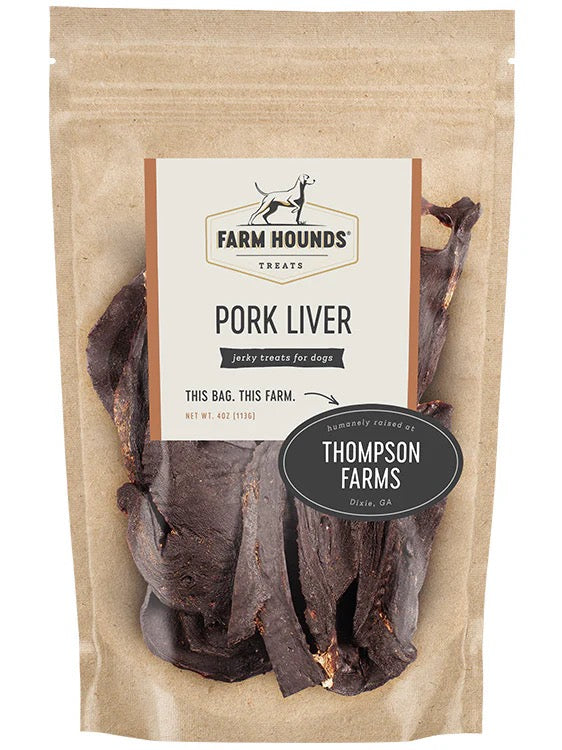 Dehydrated Pork Liver Bites for Dogs and Cats, Single Ingredient
