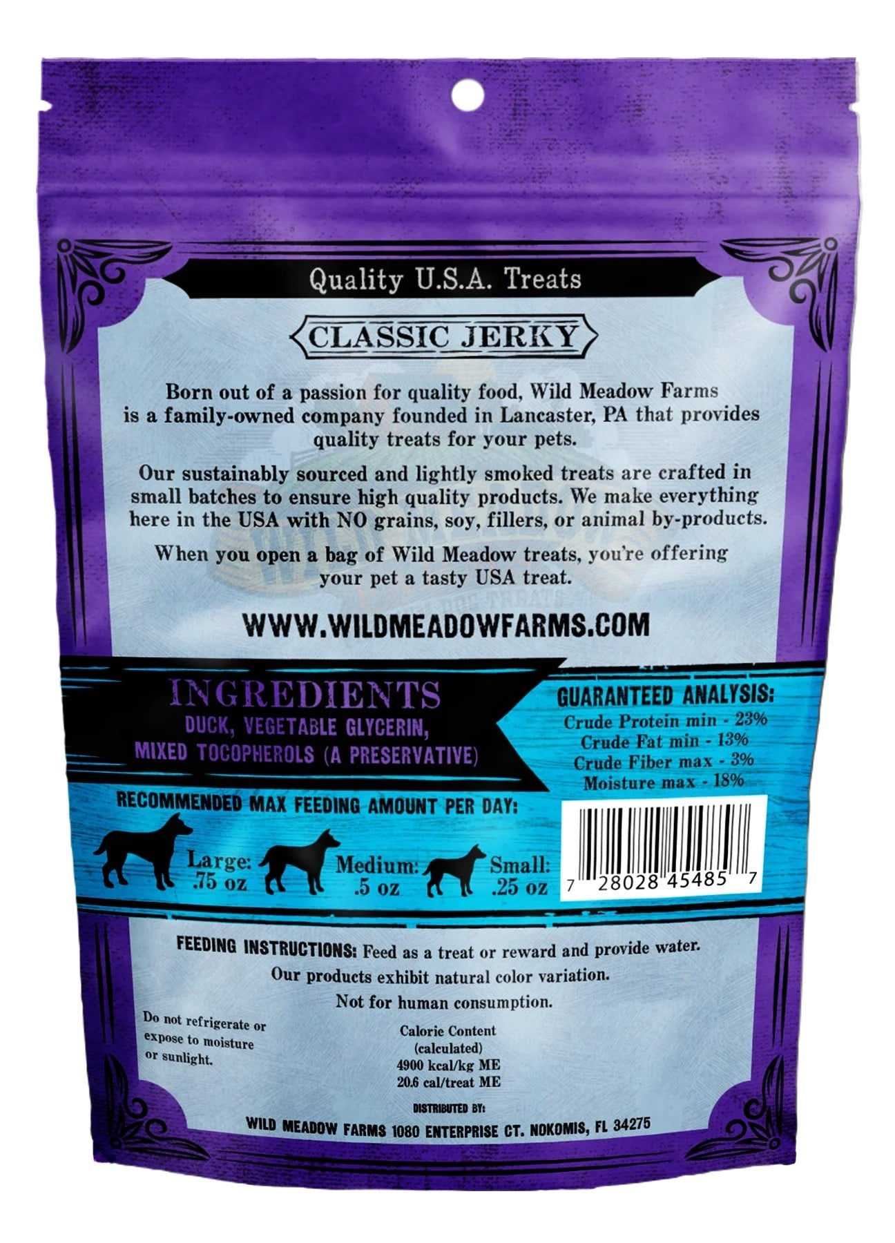 Classic Jerky Duck Bites Dog Treats, Soft & Chewy