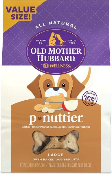 Mini P-Nuttier Crunchy Dog Biscuits with Peanut Butter and Apples