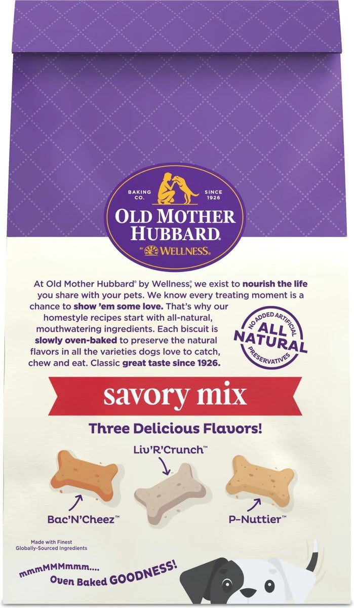 Mini Classic Savory Mix Dog Biscuits with Bacon & Cheddar Cheese