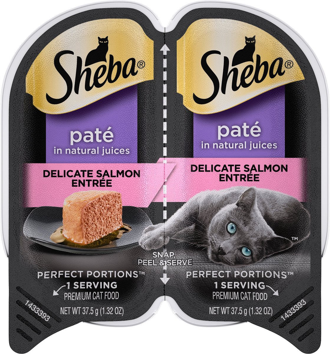 SHEBA Wet Cat Food Paté Chicken & Tuna Twin-Pack Tray