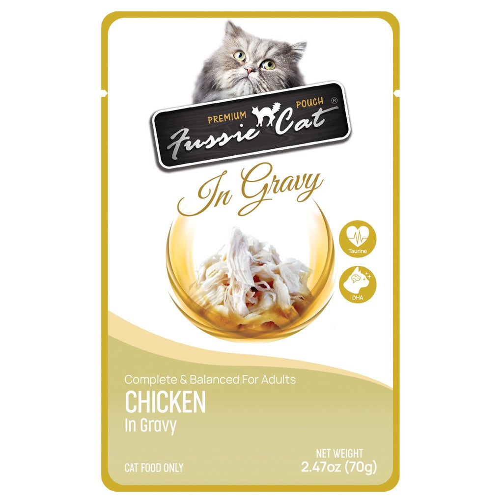 Fussie Cat Premium Chicken Meat Pouch for Adult Cats