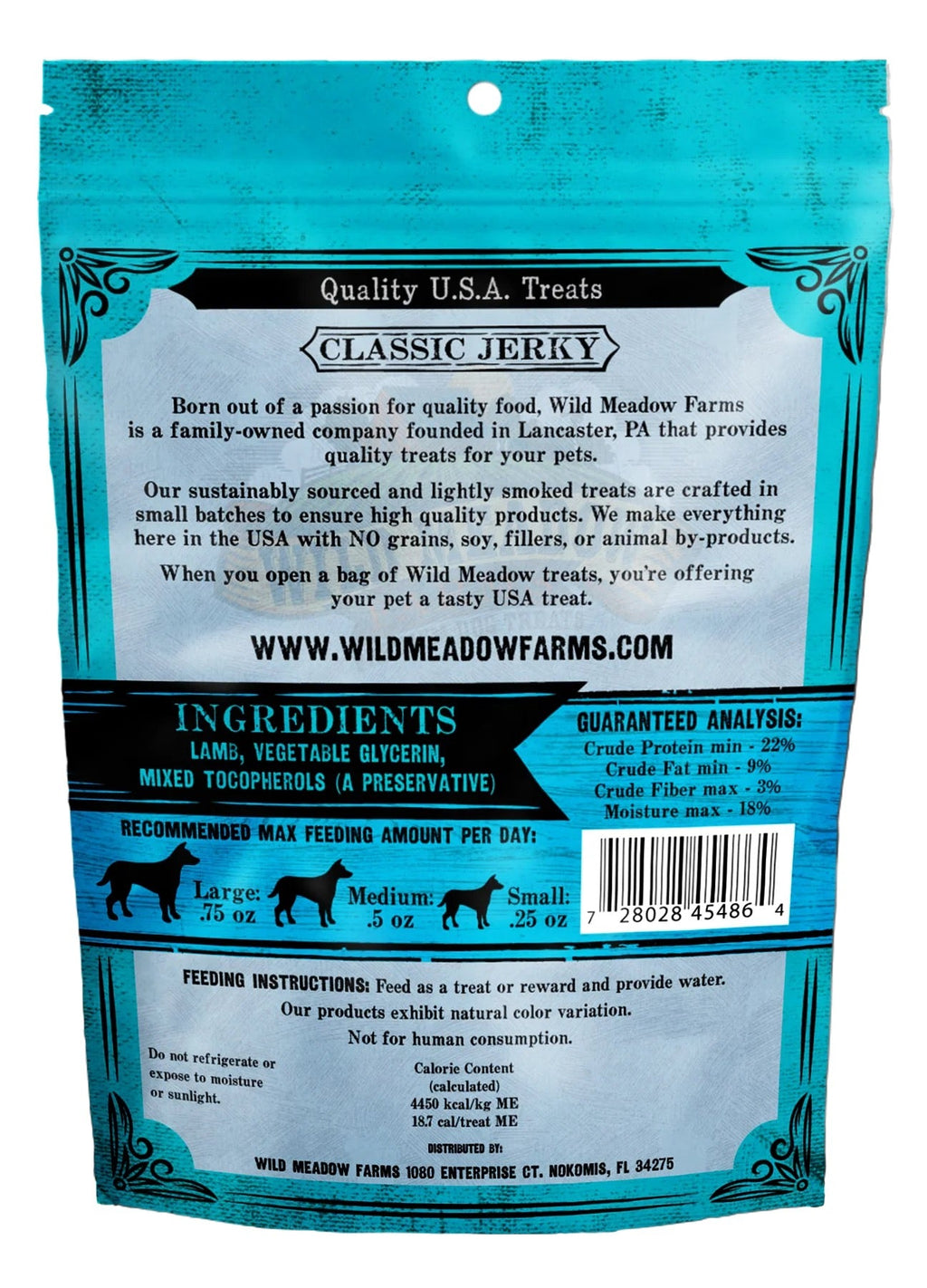 Classic Jerky Lamb Bites Dog Treats, Made in USA