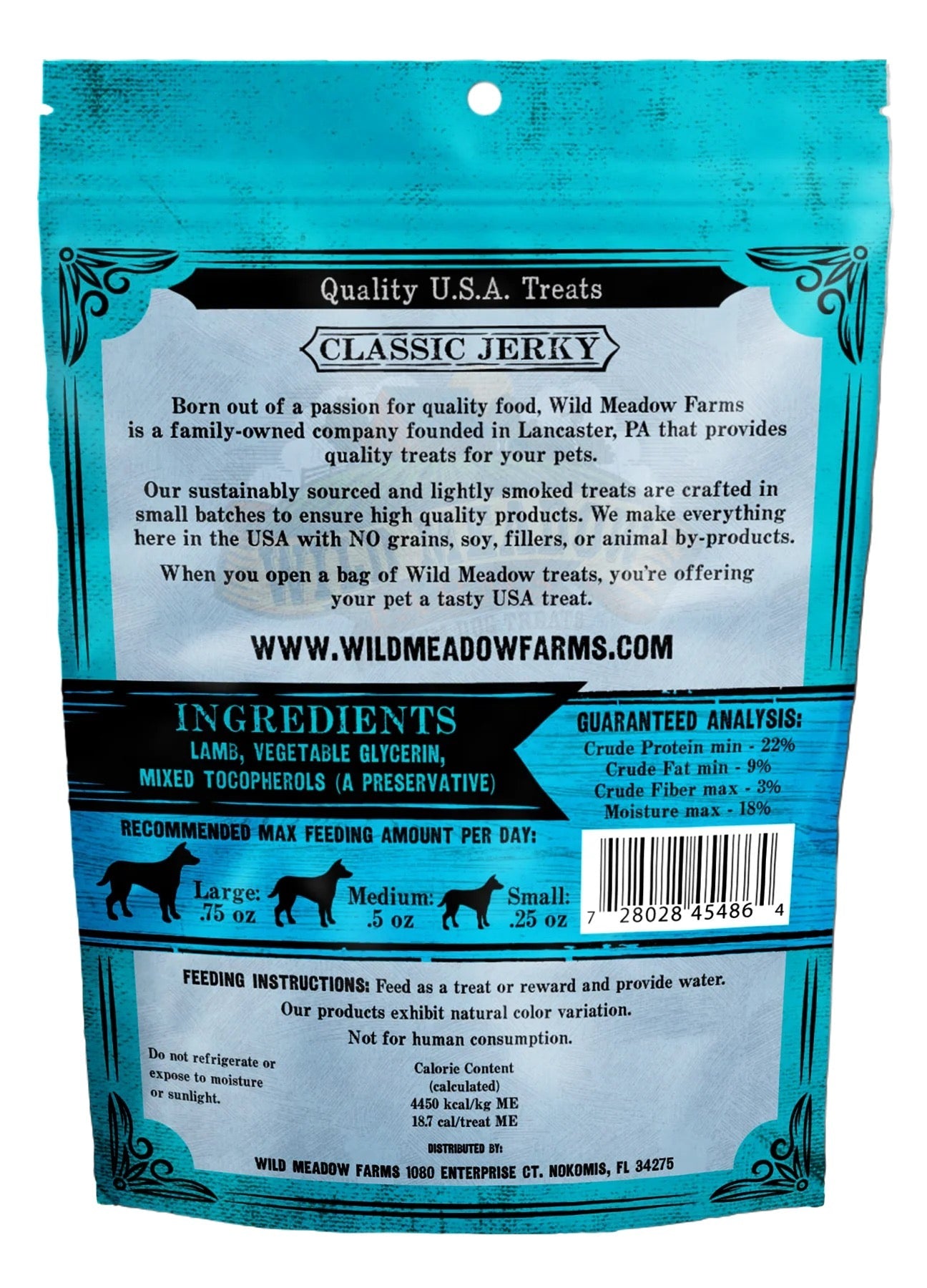 Classic Jerky Lamb Bites Dog Treats, Made in USA