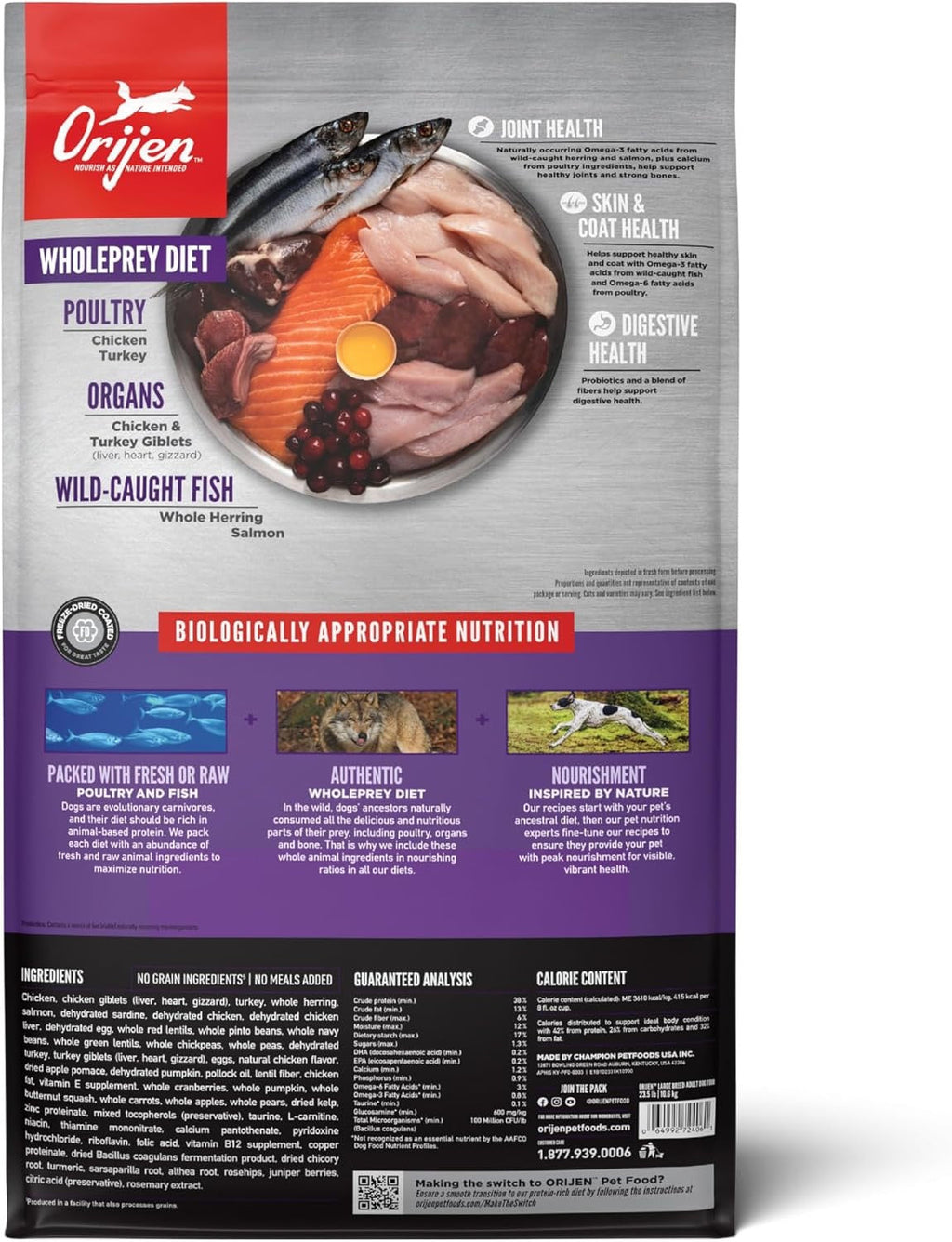 Large Breed Adult Dog Food with Chicken, Turkey & Fish