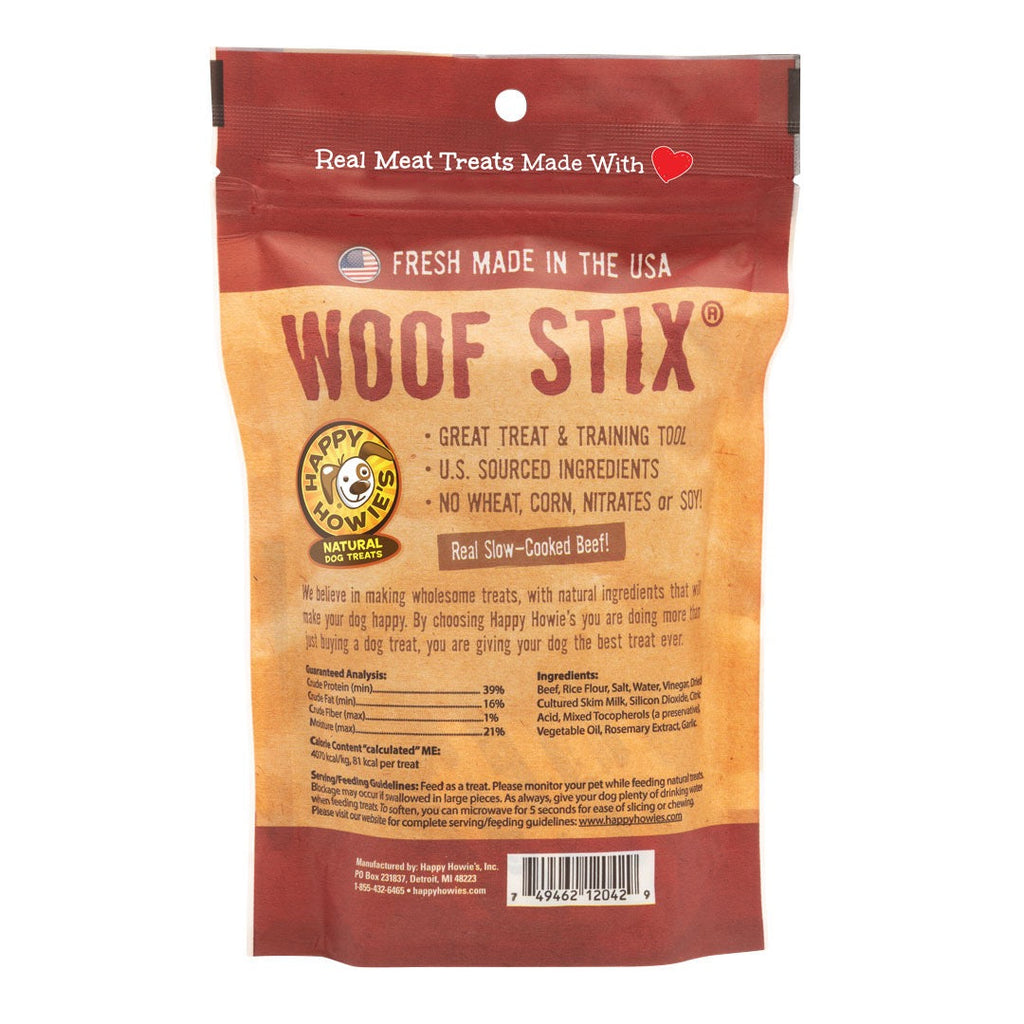 6-Inch Beef Woof Stix Bakers Dozen Dog Treats (13 Count)
