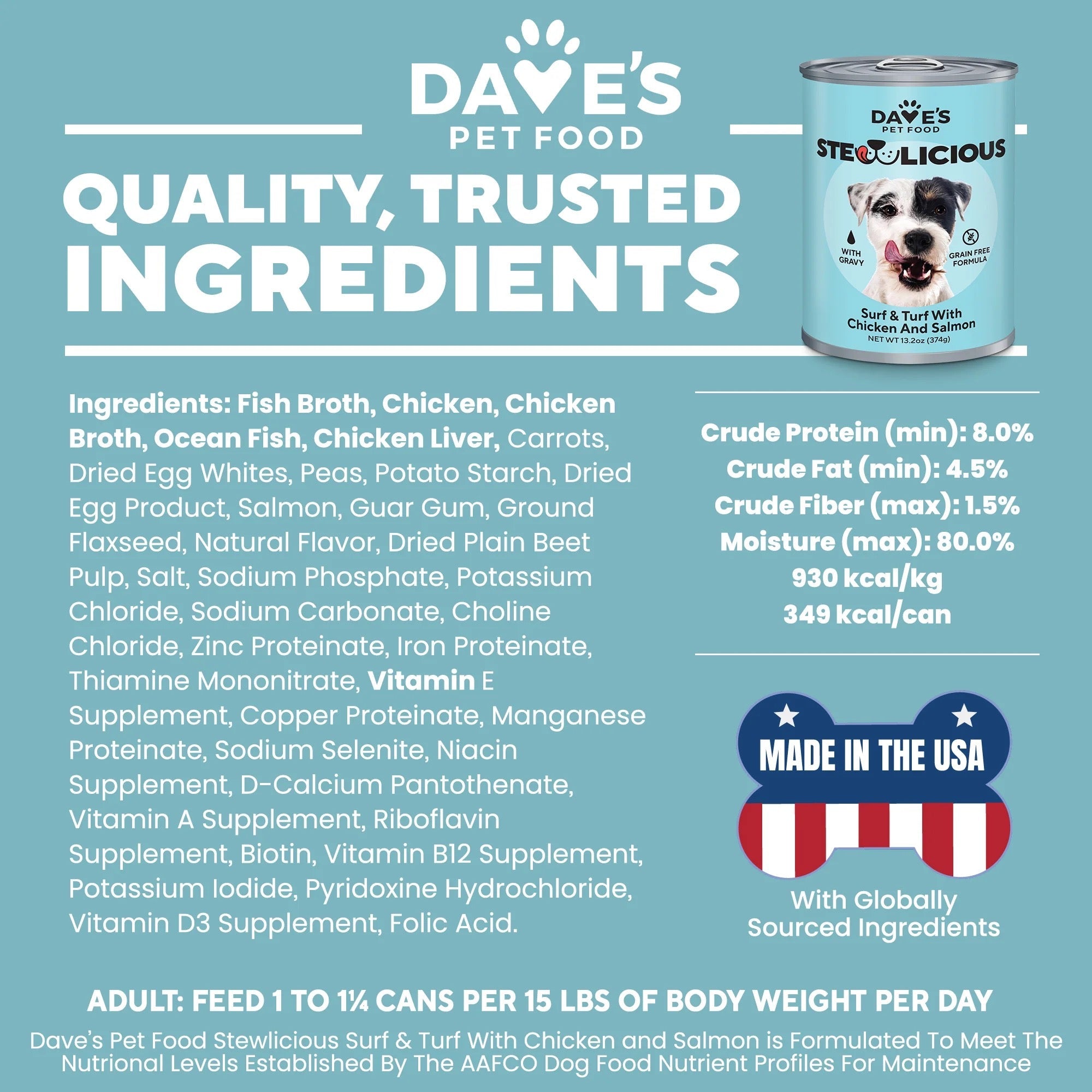 Grain-Free Chicken & Salmon Wet Pet Food with Vegetables