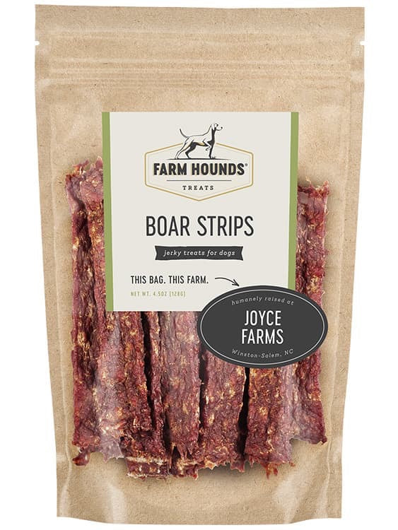 Pasture-Raised Boar Jerky Strips for Dogs