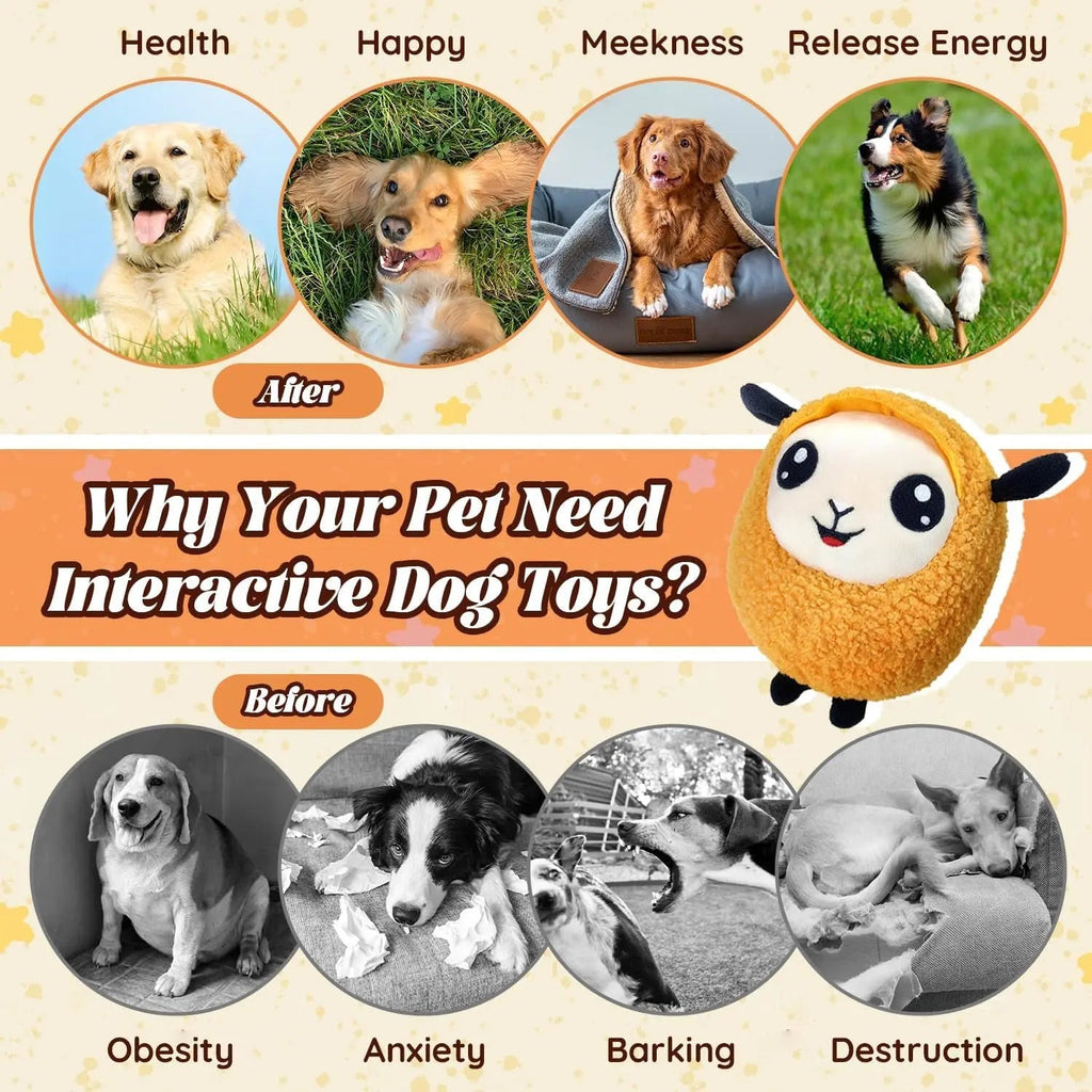 Interactive Moving Dog Ball – Rechargeable Plush Toy