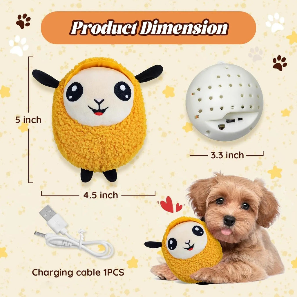 Interactive Moving Dog Ball – Rechargeable Plush Toy
