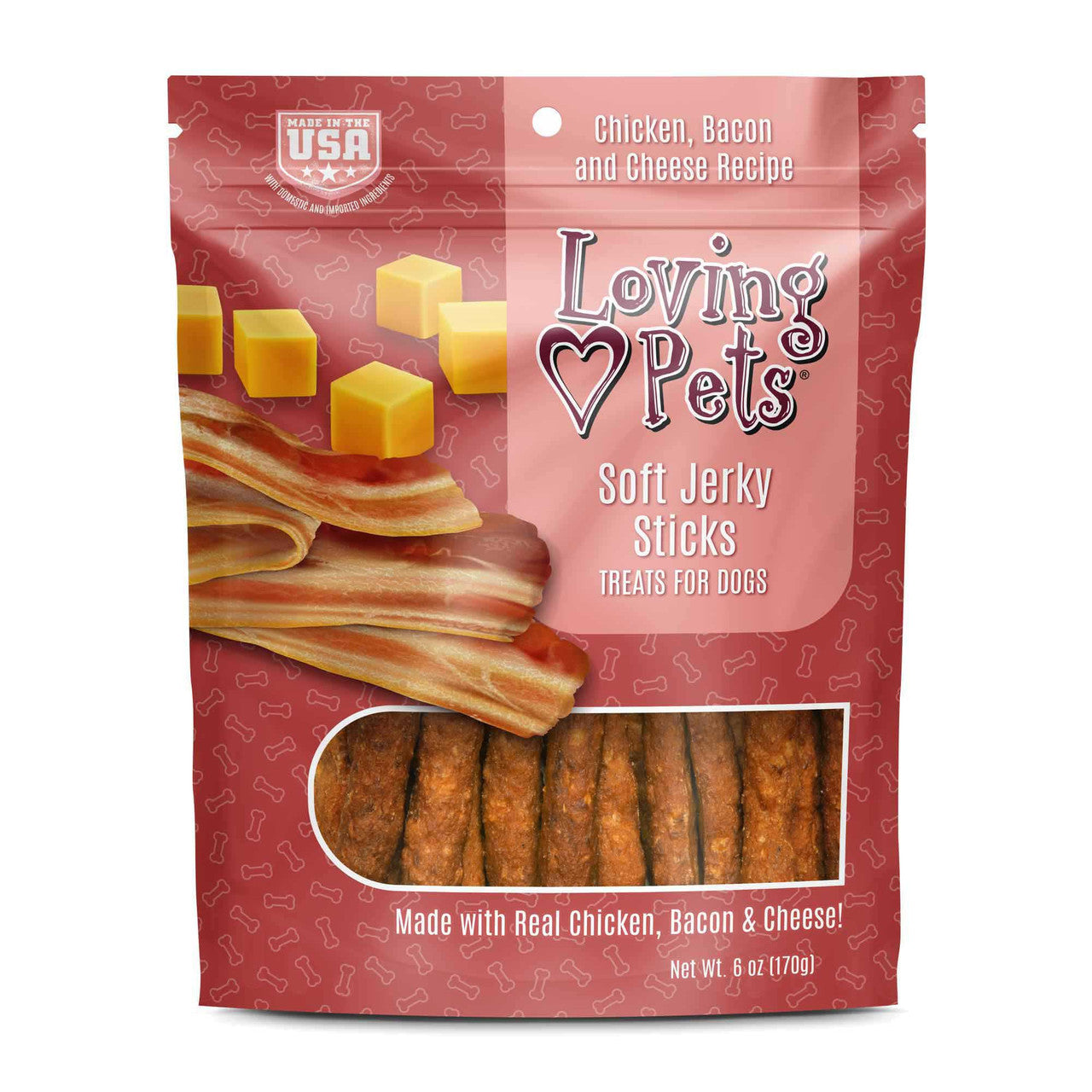Soft Jerky Dog Treats – Chicken, Bacon & Cheese Variety