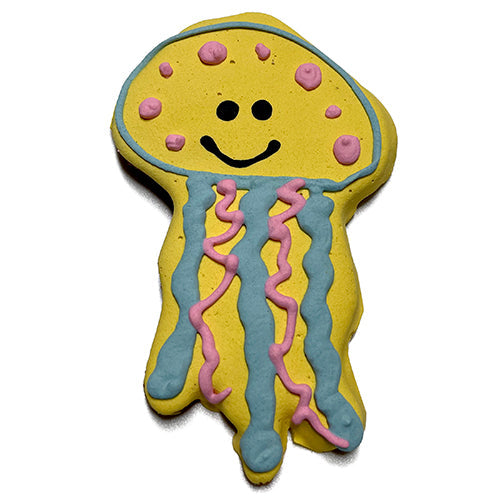 Jellyfish Peanut Butter Dog Biscuits, Large 4.25" (12-Pack)