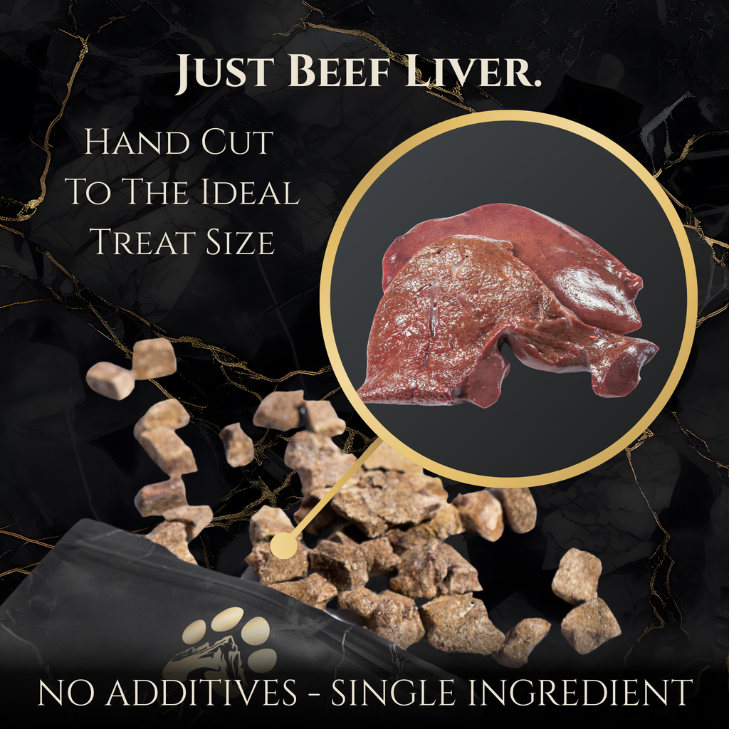 Freeze-Dried Beef Liver Dog Treats, Single Ingredient