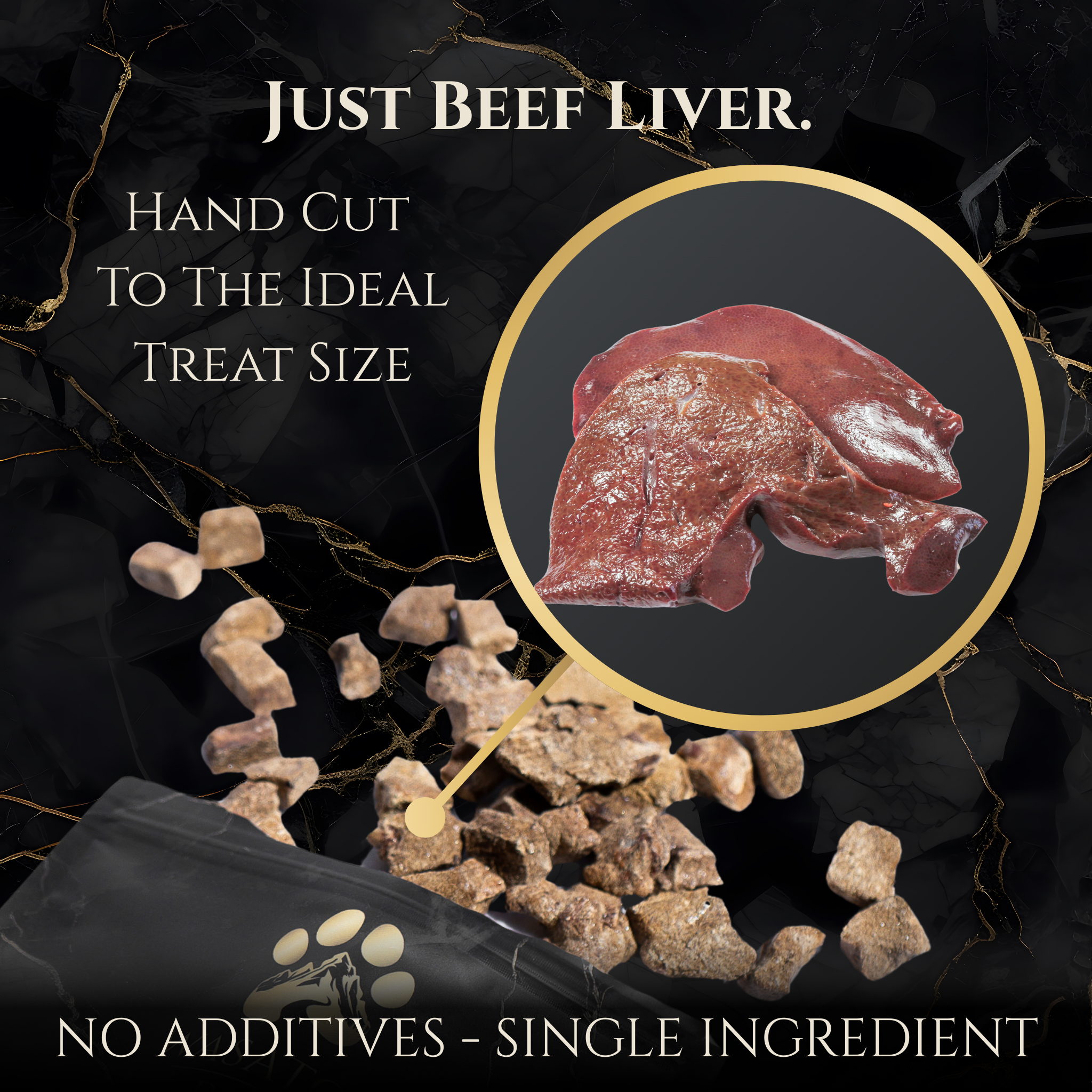 Freeze-Dried Beef Liver Dog Treats, Single Ingredient