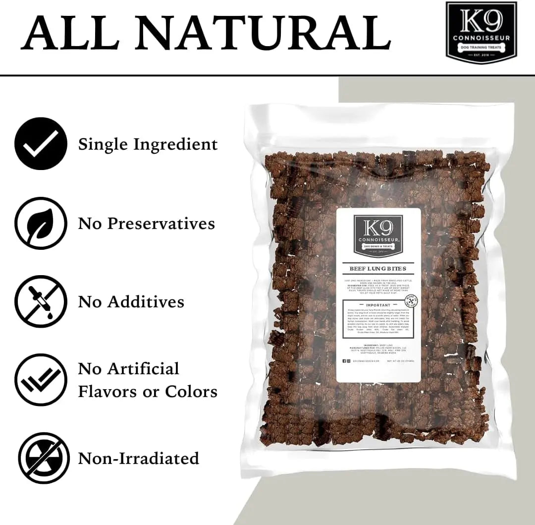 Beef Lung Dog Training Treats – All-Natural, Grain-Free