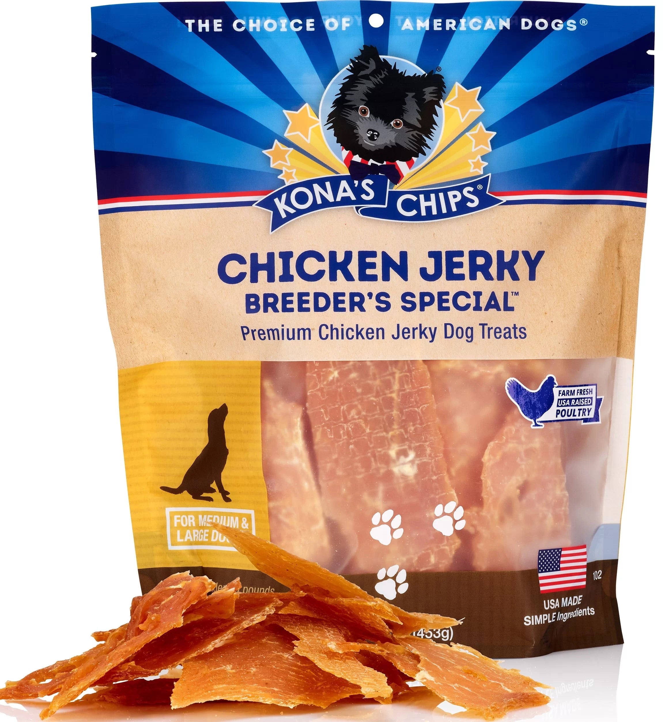 Premium Sliced Chicken Breast Jerky Dog Treats