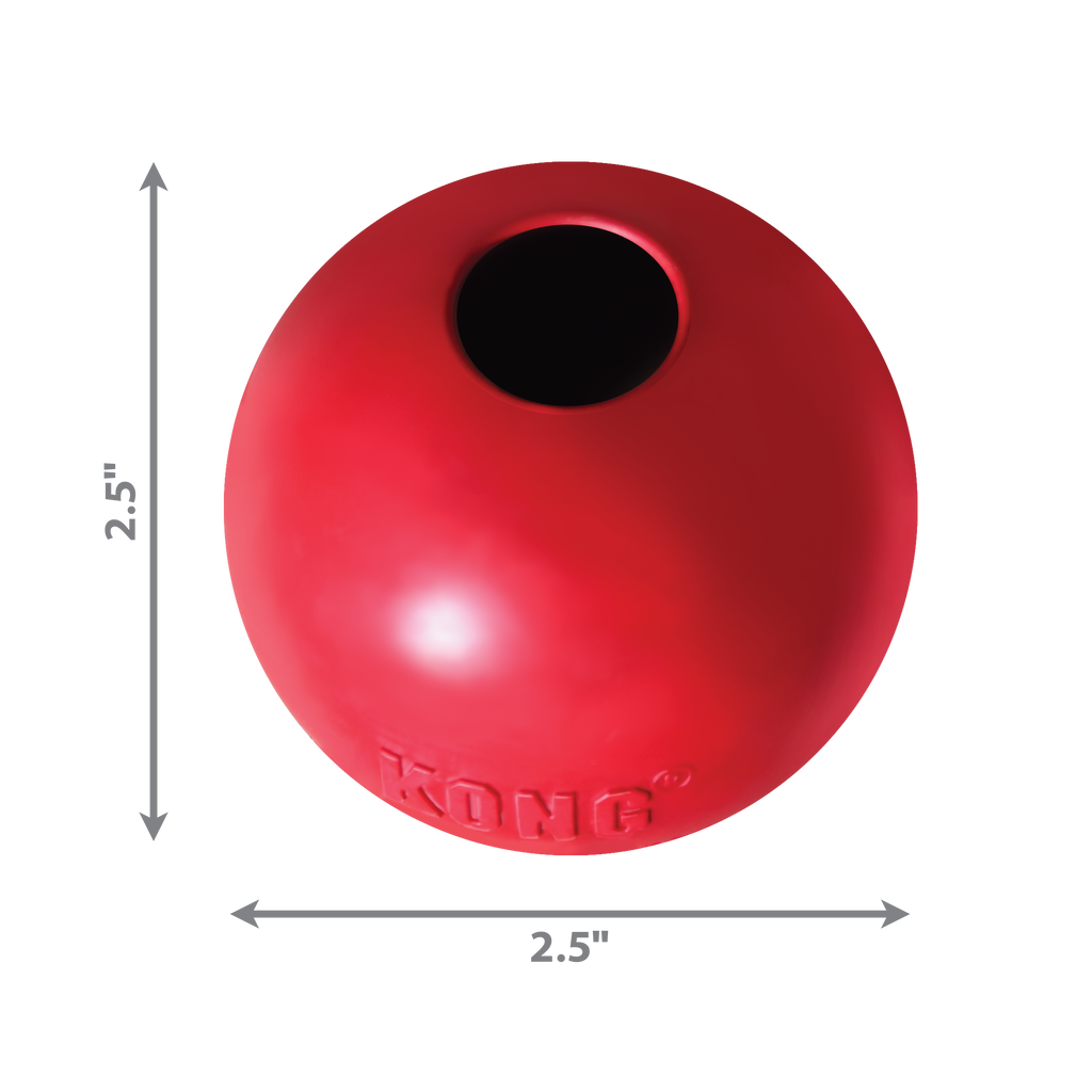 KONG Ball Durable Natural Rubber Dog Toy