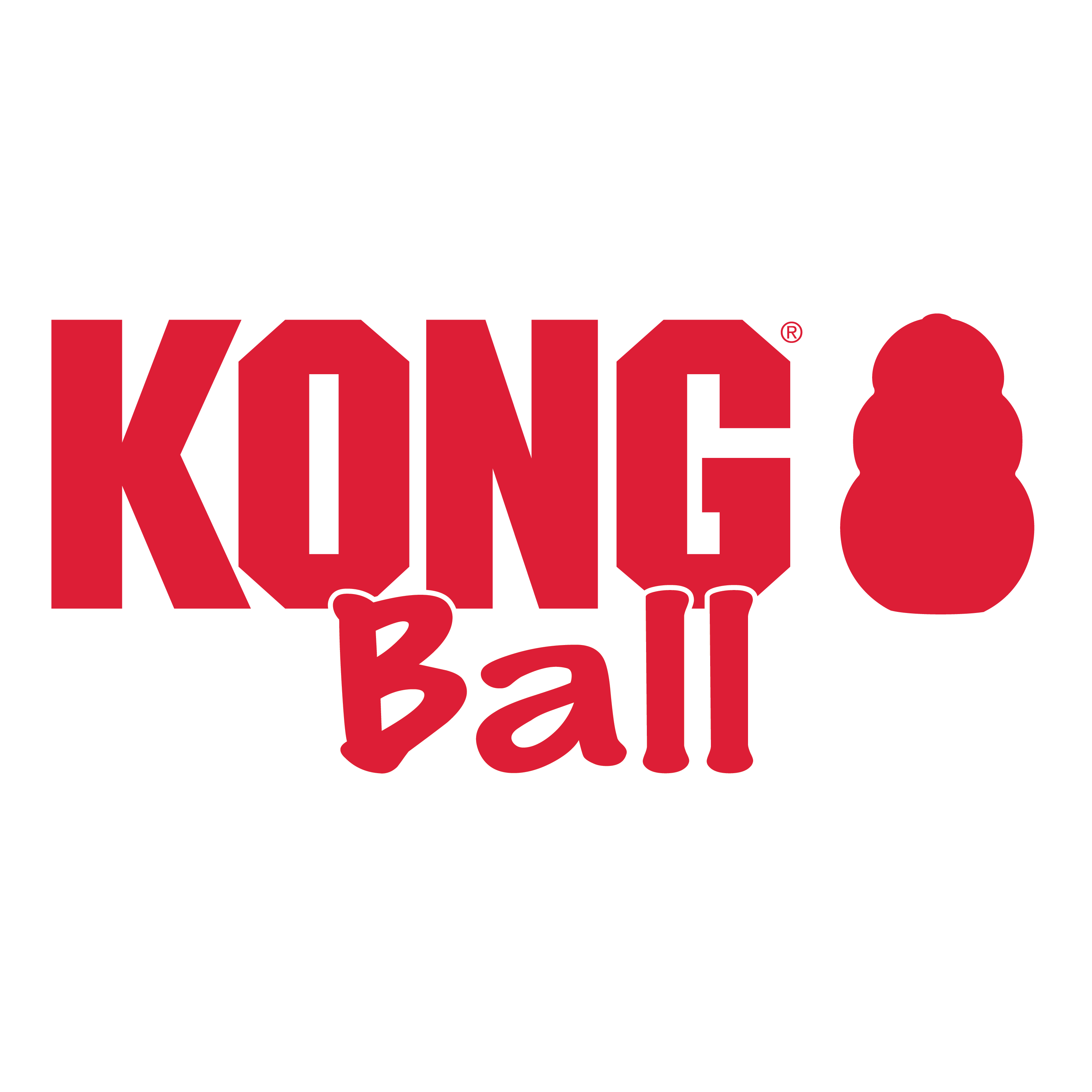 KONG Ball Durable Natural Rubber Dog Toy