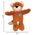 Wild Knots Fox Plush Dog Toy with Rope Skeleton and Squeaker