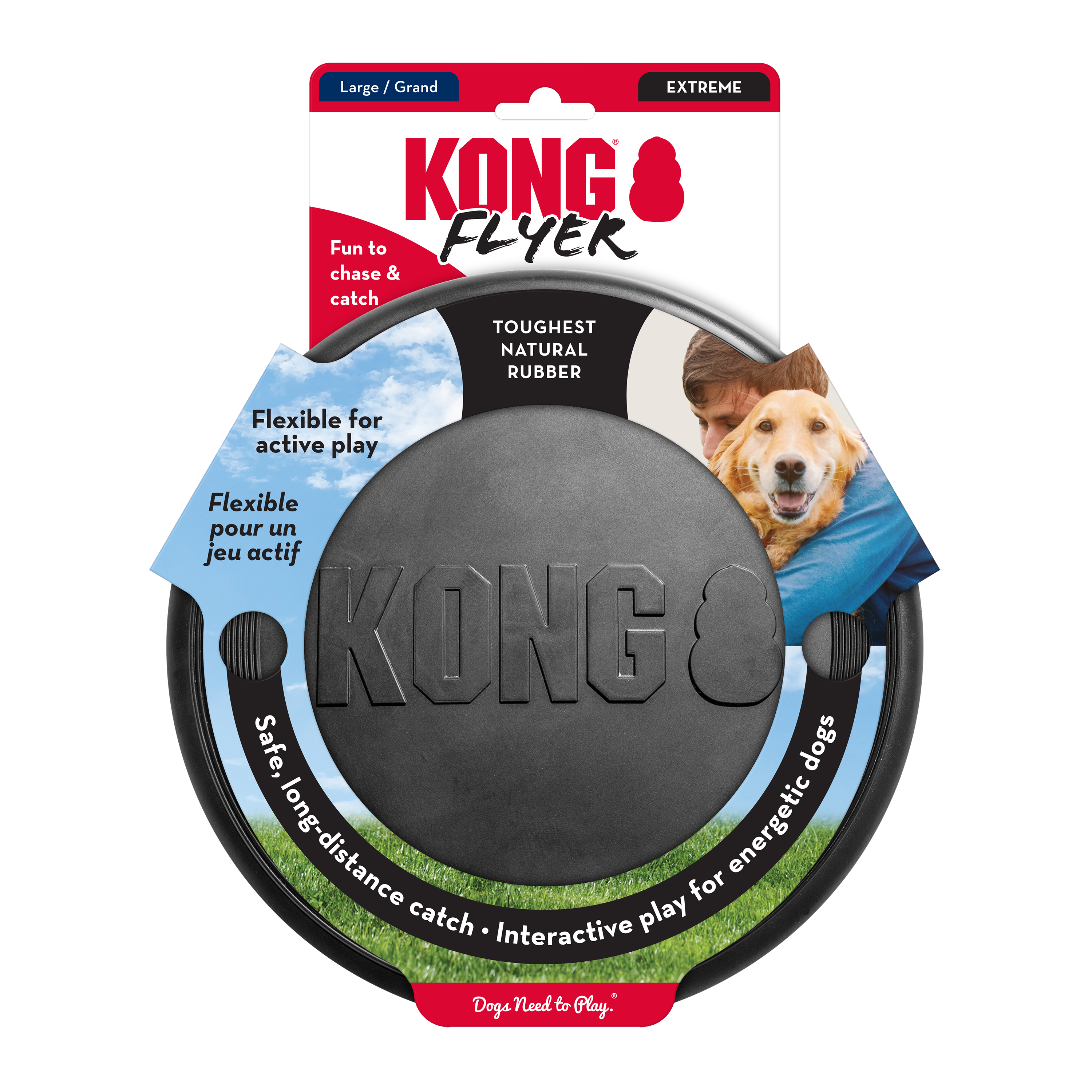 KONG Extreme Flyer Durable Rubber Dog Disc