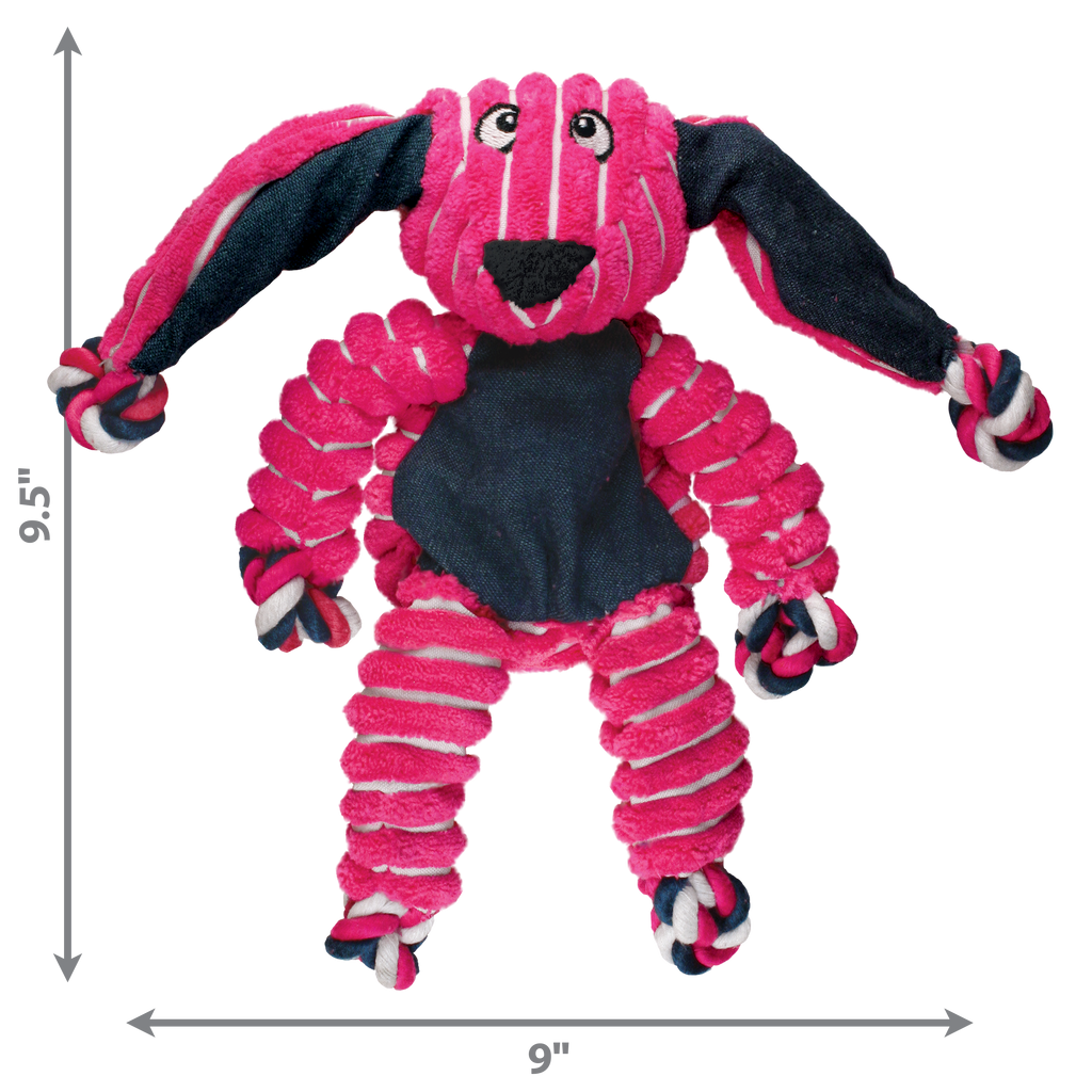 KONG Floppy Knots Dog Toy with Knotted Rope and Squeaker
