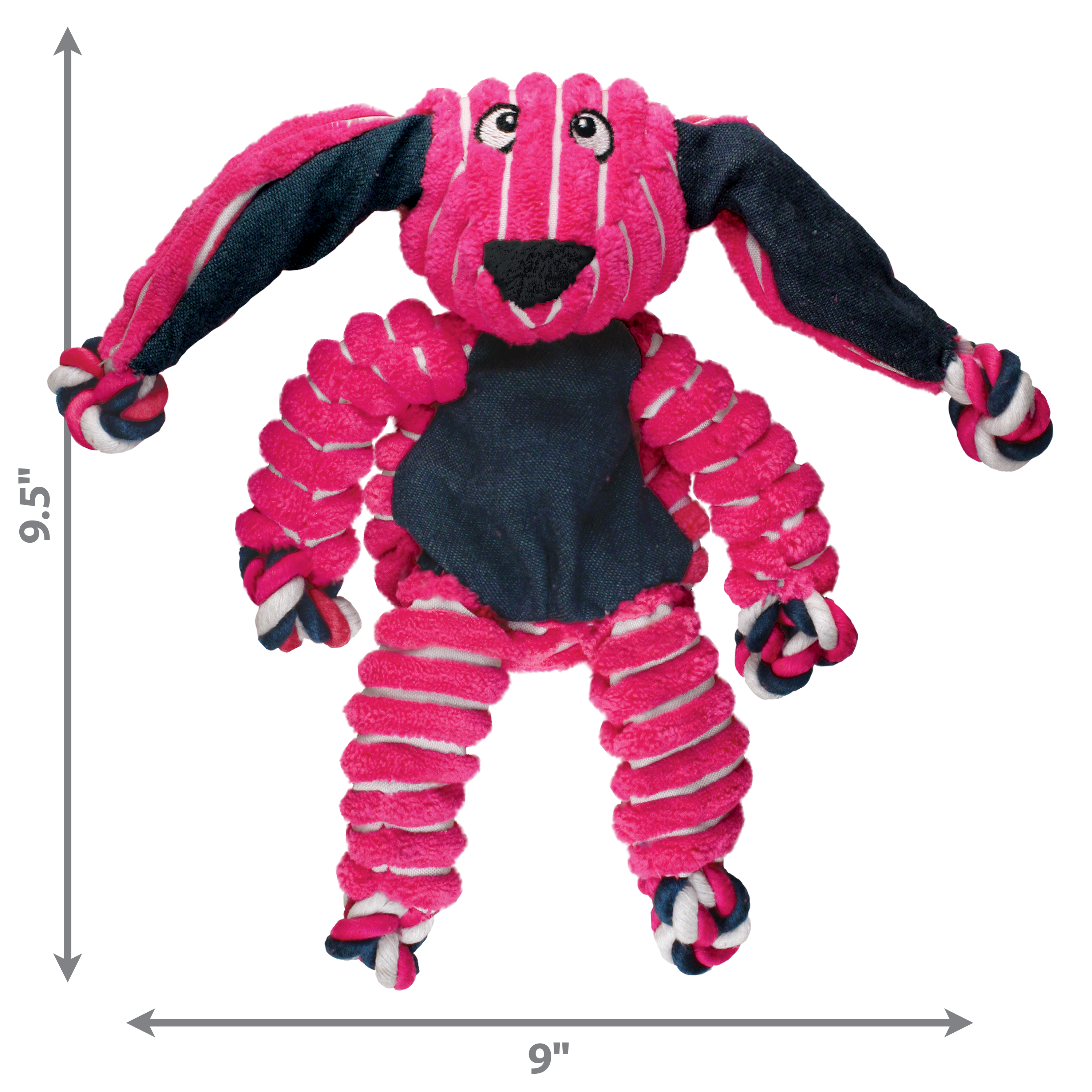 KONG Floppy Knots Dog Toy with Knotted Rope and Squeaker