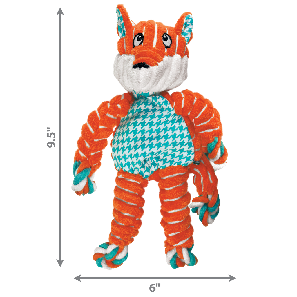 KONG Floppy Knots Dog Toy with Squeaker and Knotted Rope