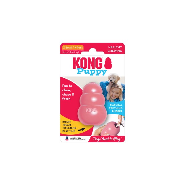 Puppy KONG Dog Toy – Gentle Rubber Chew for Puppies