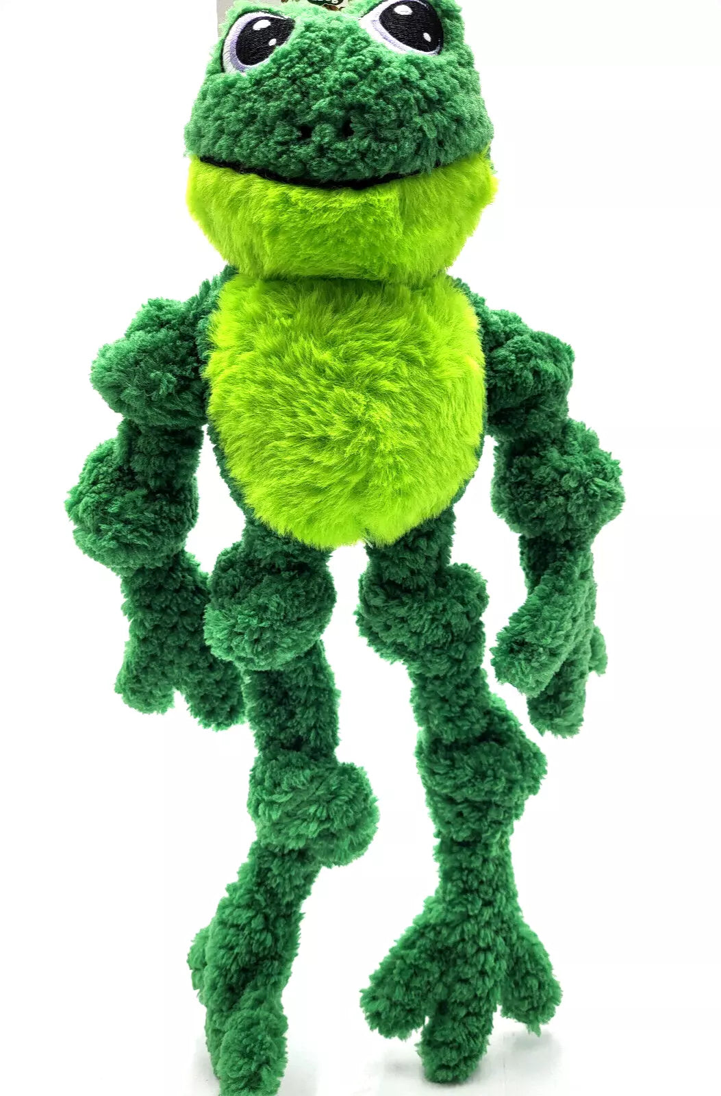KONG Knots Frog Dog Toy L/XL – 18 Inch, Rope Core, Squeaker