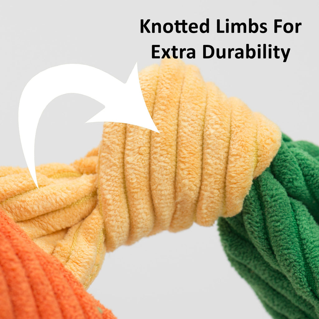 Texas A&M Reveille Knottie Plush Dog Toy with Squeakers